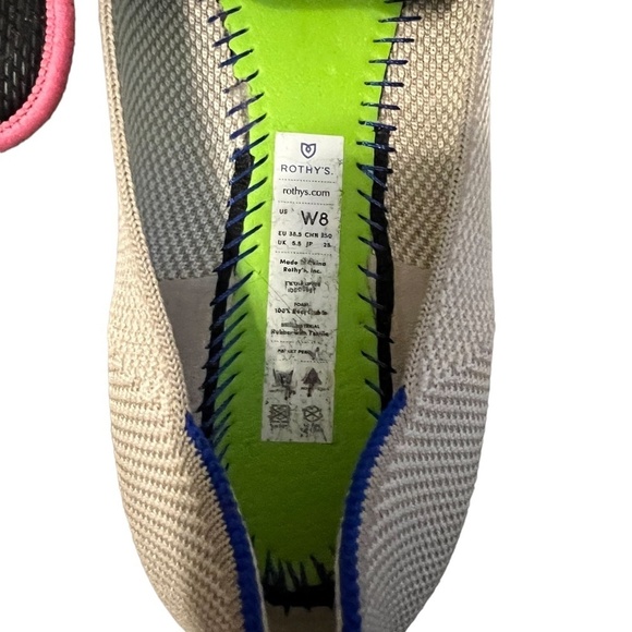 Rothy’s Loafer linen Double Stitch, Size 8W - Picture 10 of 10